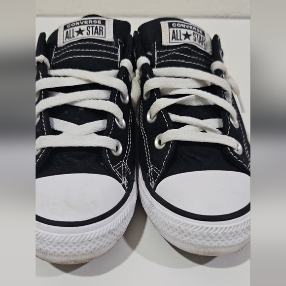 Converse Chuck Taylor All Star High Street Low Top Sneakers Size 3 Black White - Picture 3 of 9
